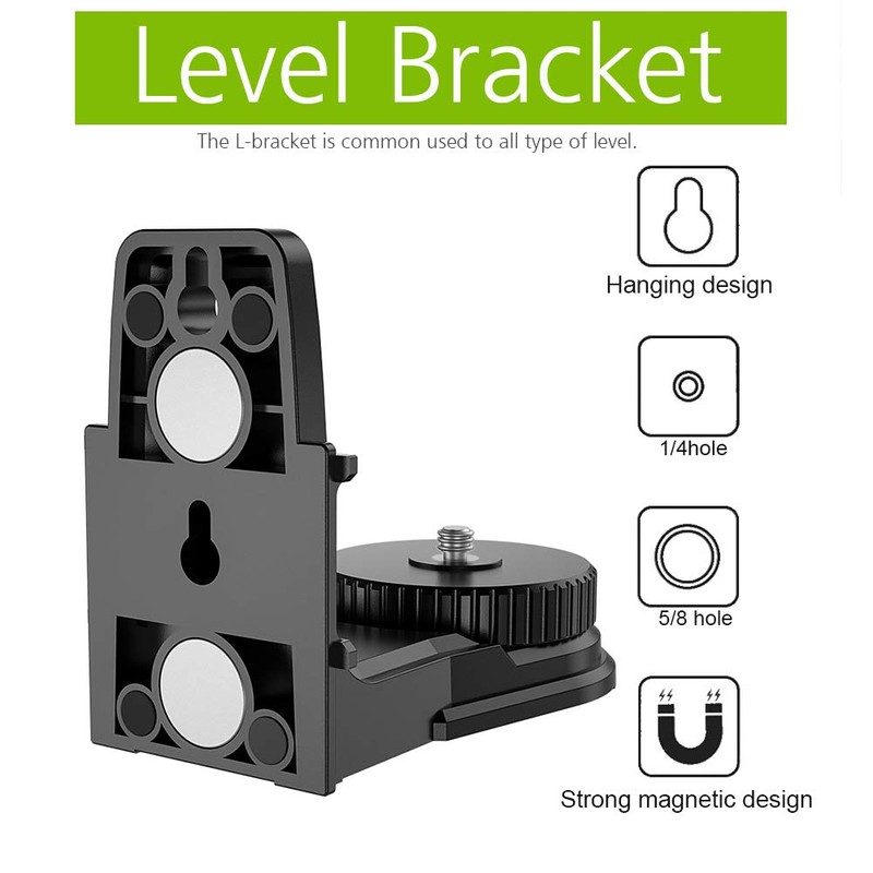 Spirit Level Bracket L Shape Magnetic Holder Base Laser Level