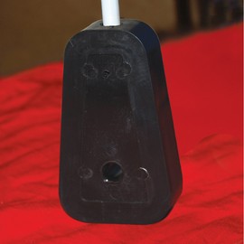 Taylor Made Products 22126, Pick-up or Diving Mast Buoy, White / Blue Stripe, Mast Length 96 inch