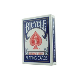 Bicycle Left Handed Card Game - Bicycle Ultimate Lefty (+ Tutorial with 7 Magic Tricks) (Blue)