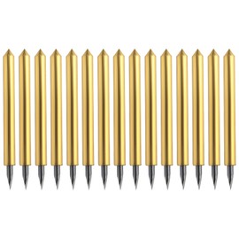 Create idea 15-Piece Vinyl Cutting Blades 45 Degree Blade with Fine Tip Compatible with Cricut Maker Maker3 Compatible with Explore Air Air2 23.8 x 17.3 x 4.7 mm (Gold)