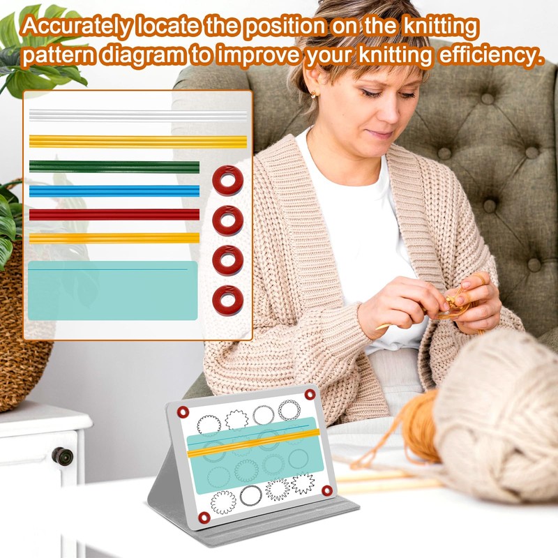 Gosknor 11pcs Magnet Replacement Set for Knitting Chart Holder Keeper,