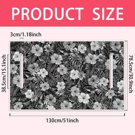 ORIGACH Flowers & Palm Tree Leaves Golf Cart Seat Covers, Comfortable Cooling Golf Cart Blanket Towel, 100% Microfiber, Fits EZGO, Club Car, and More 2-Seat Golf Carts, 51x31inch