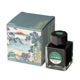 TACCIA TFPI-WD42-3 Fountain Pen Ink, Water Based Dye, Ukiyo-e Ink, Katsushika Hokusai, Rust Green