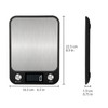 JONPHE Digital Kitchen Scale with LCD Display, Batteries Included, Perfect