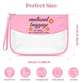 Sfodiary Sarcasm Quote Makeup Bag for Women Funny Novelty Hilarious Gifts Cosmetic Bag Sarcastic Humor Gifts Birthday Christmas Retirement for Women Friends Besties Coworkers Travel Cosmetic Pouch