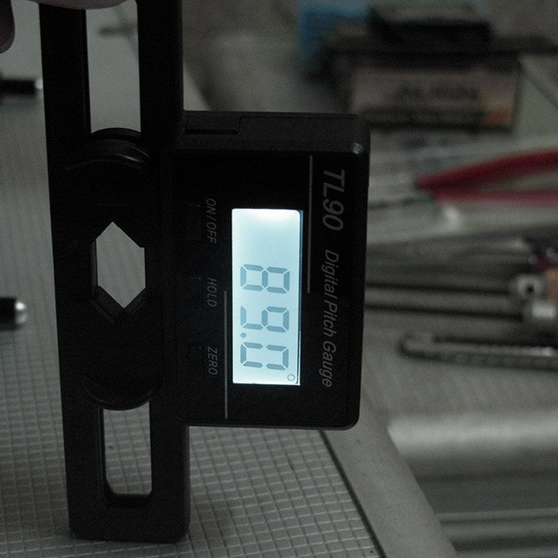 YO-HAPPY Pitch Gauge, TL90 Digital Pitch Gauge LCD Backlight Display