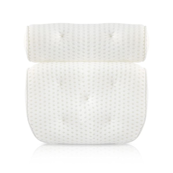 Bath Pillow Luxury Bath Pillow with 7 Suction Cups 3D