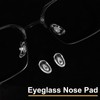sourcing map 10 Pairs Eyeglass Nose Pad 5mm Thickness PVC
