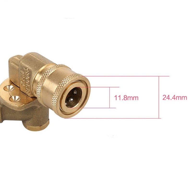 VOANZO Brass Pivoting Coupler|Adaptor for High Pressure Washer Tips 1/4