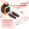 Karaoke Machine for Kids Adults, Portable Bluetooth Mini Karaoke Microphone