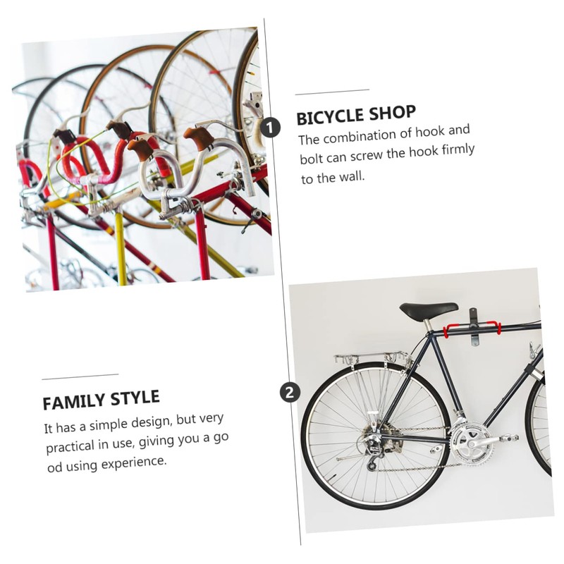 COHEALI 2pcs Heavy Duty Bike Hooks for Storage Space Saving