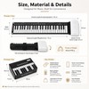 49-Key Roll Up Piano Keyboard for Beginners – Portable Foldable