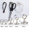 MIN CI 8 Pack Magnetic Hooks, Neodymium Magnets Hooks Pull