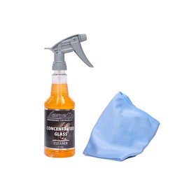LANE'S Glass Cleaner & Towel Kit - Concentrated Glass Cleaner, Streak Free Formula - Corduroy Window Glass Towel (16 OZ)