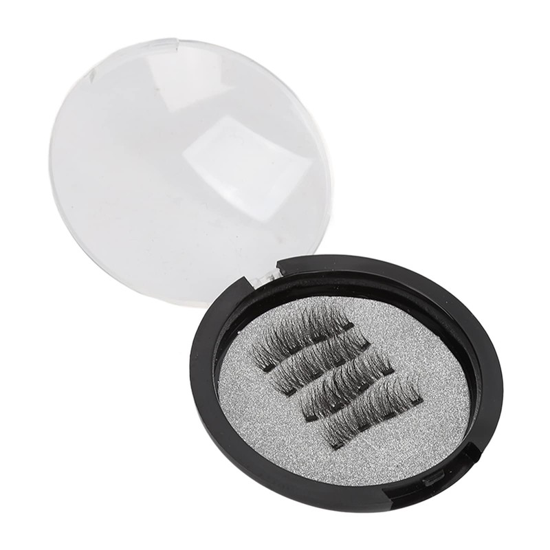 Magnetische Wimpern, 4 Stück kleberloser magnetischer Wimpernapplikator für Make-up-Anfänger