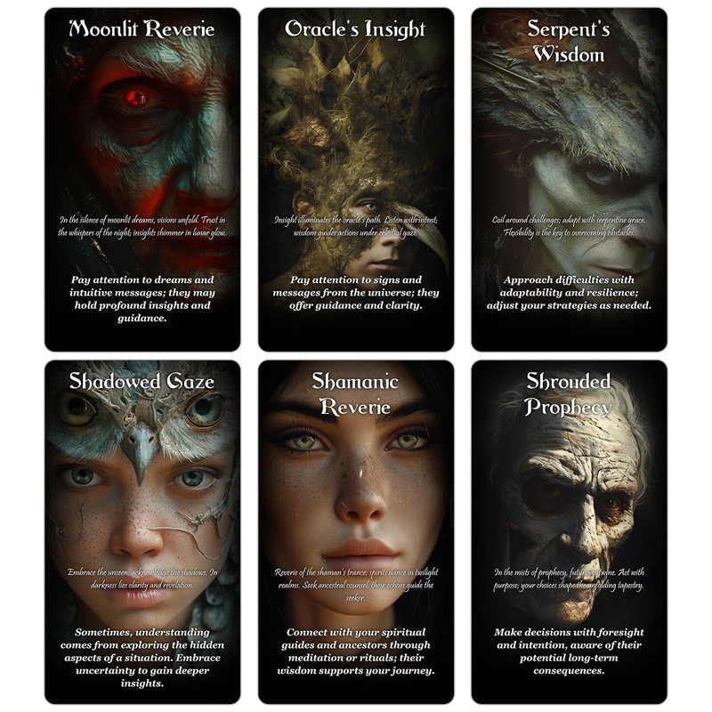 ZZBUY Evil Eye Oracle Cards, 60 Oracle Deck with Meanings