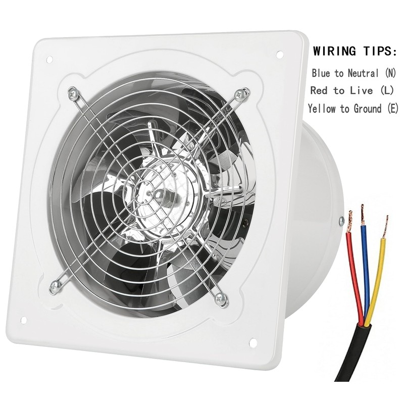 Aydomer 8 inch Exhaust Fan Wall Mounted Garage Ventilation Fan,500CFM
