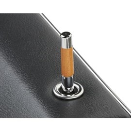 Speedway Motors Universal Door Lock Knob with Wood Accent, Pair