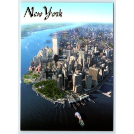 Aerial View New York City Skyline Vintage 5"x7" Postcard SBP15