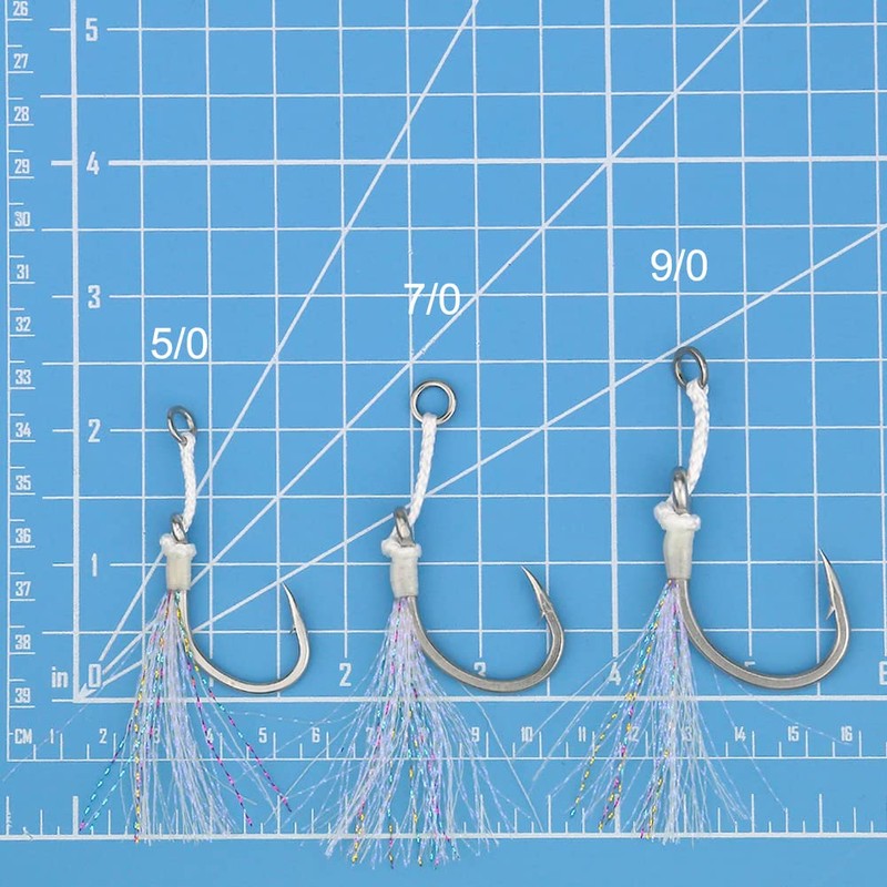 OCEAN CAT Assist Hooks Wasp Glow Jigging Jigs Slow Fast