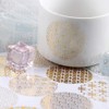 30 Sheet Decorative Gold Circle Envelope Seals - Self-Adhesive Universal