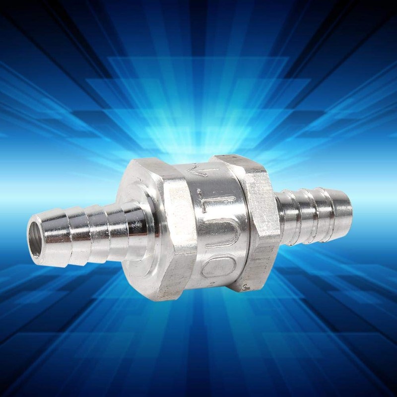 Fuel Check Valve 3/8inch Non Return One Way Valve Aluminum