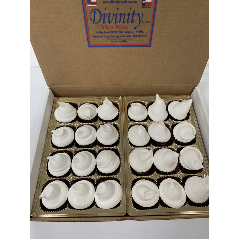 24 Piece Divinity Gift Box (Without Pecans) Old Fashioned Divinity,