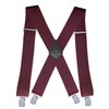 Men’s Heavy-Duty 2-Inch X-Back Suspenders with Adjustable Elastic Straps and