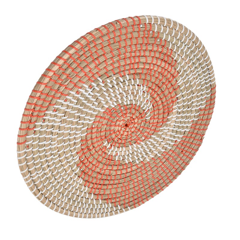 Wall Basket Natural Rattan Exquisite Rustic Decorative Hanging Woven Wall