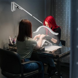 FOSOTO Wall Mounted LED Moon Light for Barbershop Ceiling Light for Lash Extension Beauty Tattoo Nail Photography Lighting