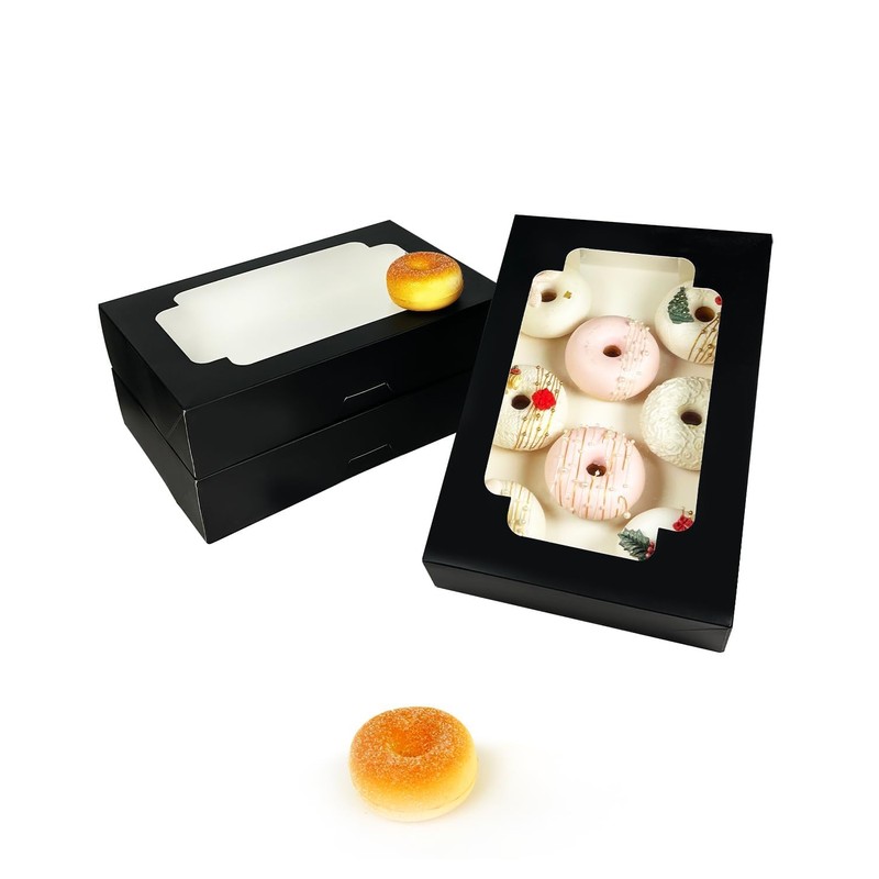 Gcardist Auto-pop Up Pink 35.6x25.4x6.4cm 6Pcs Cookie Box with Window