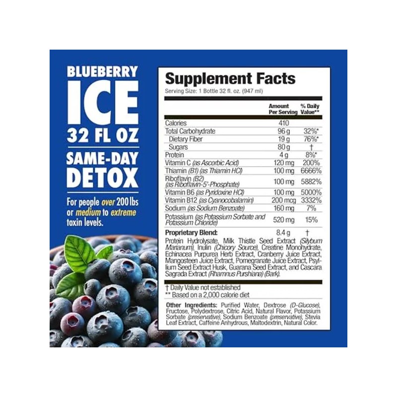 Rescue Detox Ice Sabor Arándano Rápido