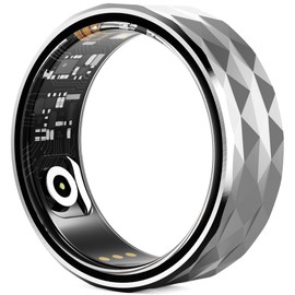 Smart Rings for Men Women Fitness Ring Heart Rate Monitor Sleep Tracker Blood Oxygen Health Ring Pedometer Calories Step Counter IP68 Waterproof Fitness Tracker for Android iOS Phones