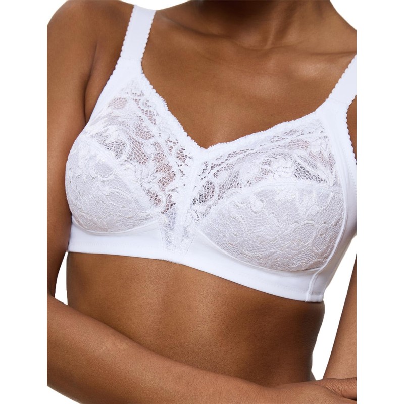 Triumph Womens Delicate Doreen Non-wired Bra, White, 40F UK