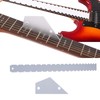 Guitar Measuring Tool Set Silver Aluminum Neck Straight Edge Fret