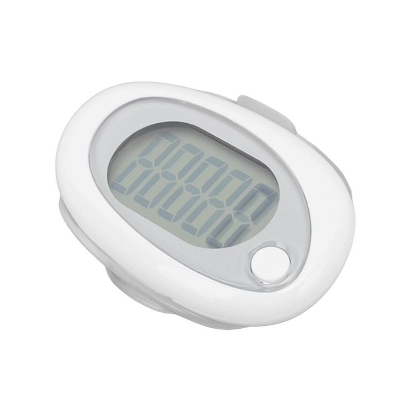 3D Pedometer Simple Step Counter with Clip Lanyard Accurate Quiet