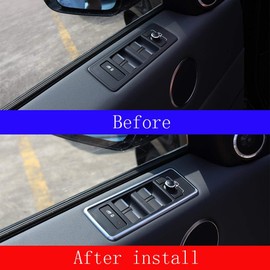 For Landrover Range Rover Sport RR Sport 2014-2017 ABS Matte Window Lift Button Frame Trim