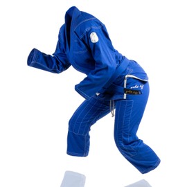 Gold BJJ Jiu Jitsu Gi - Ultra Light Women's Aeroweave - IBJJF Competition Approved Lightweight Uniform for Women (Blue, F0)