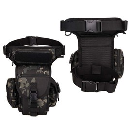 Huntvp® Tactical Leg Bag Military Leg Bag Molle Waist Bag Sports Tactical Leg Bag Army Leg Pockets Waterproof Belt Bag Tool Bag for Leg Men Women Motorcycle Hiking Outdoor