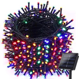 Cadena de luces solares para exteriores, 300 metros de 300 luces LED solares de hadas, 8 modos de luces de Navidad impermeables para jardín, patio, hogar, fiesta, boda, día festivo, decoración de