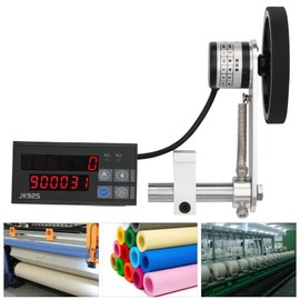 Electronic Digital Length Meter Counter, Length Counter Single Measure with 3 Counting Modes & Accurate Counting, 4 Measurement Unit Feet,Inches, Meters, Yards, Measuring Range 0-999999m