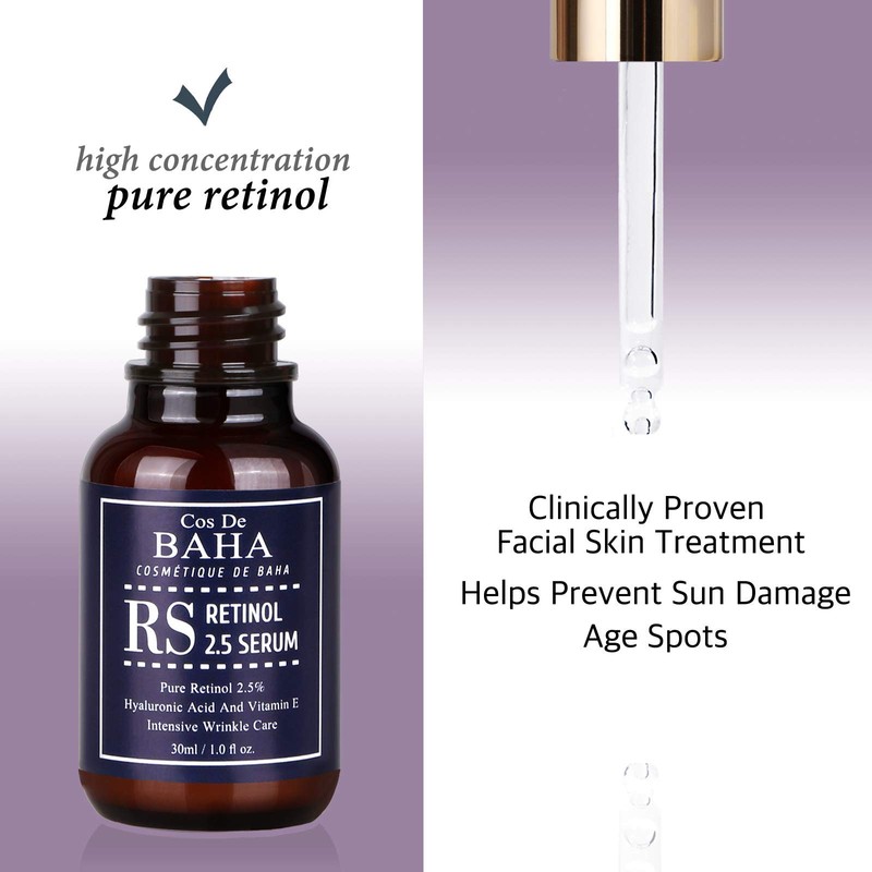 Cos De BAHA Serum Retinol Face Moisturising Cream Against Ageing