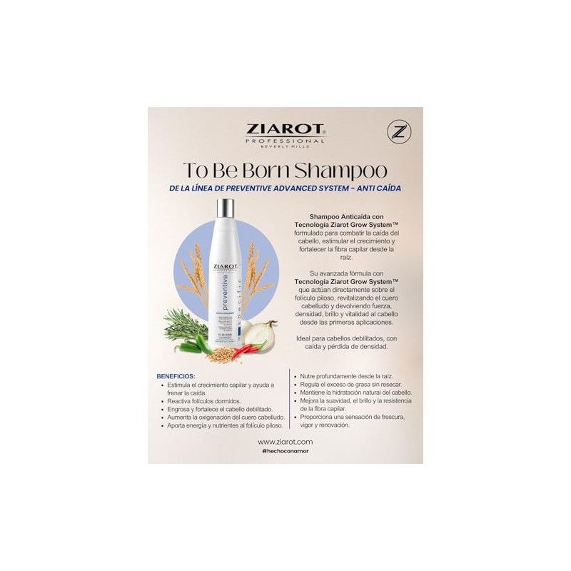 Shampoo Anticaída de Limpieza Profunda, 290ml, Para Cuero Cabelludo Graso,
