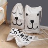 OCCOUMR Pack of 2 Cotton Laundry Bags with Practical Drawstring