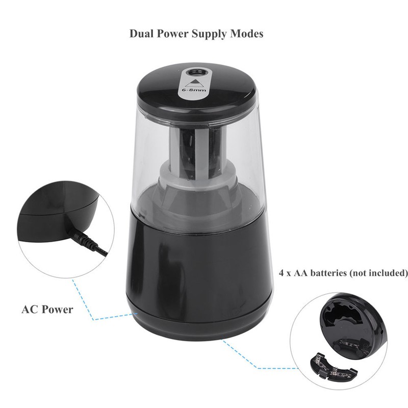 Automatic Electric Pencil Sharpener Plug in / Battery Operated School