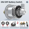 Joinfworld 12V Battery Disconnect Switch with Side Post Mounting Bracket,