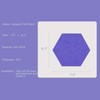 LAJAR 8 Pcs Hexagon Felt Bulletin Board Tiles, Self Adhesive