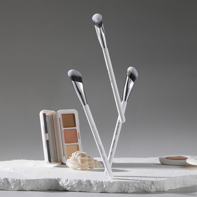 Albeaut Concealer Makeup Brushes 2 PCS Angled Brushes for Liquid,