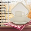 42-Piece Dinnerware Sets - Plates and Bowls Sets, Unbreakable Wheat