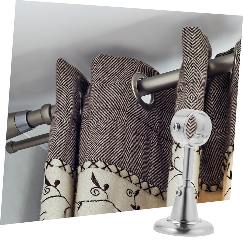 ULDIGI 28mm Diameter Ceiling Bracket Metal Curtain Pole Support for